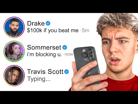 I DM&#039;d 100 Celebrities &amp; Asked them to 1v1 on Fortnite