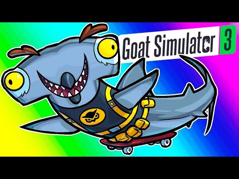 Goat Simulator - Becoming a Shark and Trolling Nogla!