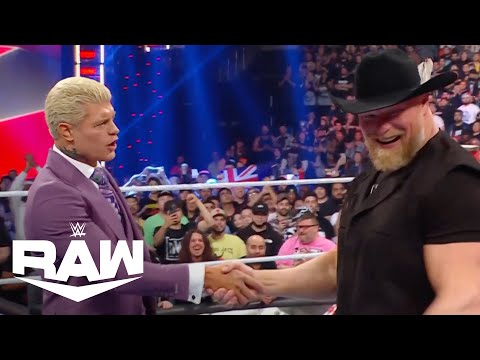 Brock Lesnar joins Cody Rhodes to fight Roman Reigns! | WWE Raw Highlights 4/3/23 | WWE on USA