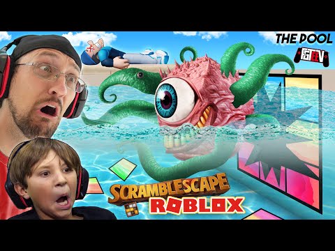 Roblox Scramblescape: Survive The POOL (FGTeeV Rubiks Cube Game)
