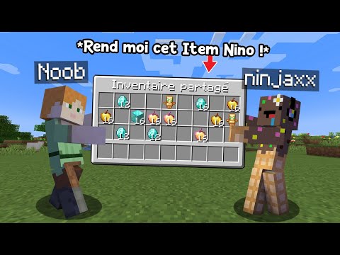 J&#039;ai troll un Noob en Fusionnant l&#039;Inventaire sur Minecraft..
