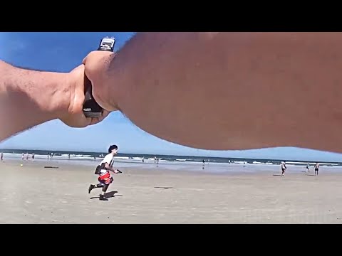 16-year-old Pulls Gun on Crowd on Florida Beach and Runs into Ocean To Escape Deputies