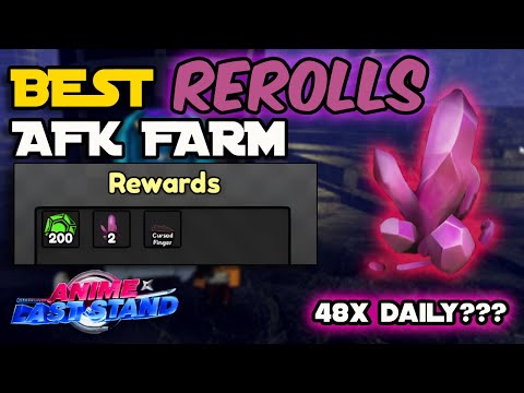 BEST AFK FARM FOR INFINITE REROLLS + EMERALDS | Anime Last Stand