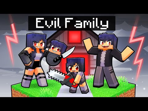 Having an EVIL FAMILY in Minecraft!