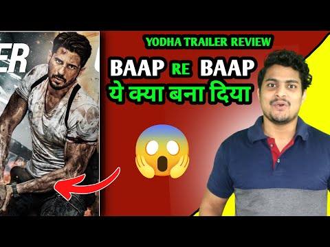 Yodha Movie Official Trailer Review | Yodha Trailer Review &amp; Reaction | Sidharth Malhotra #yodha