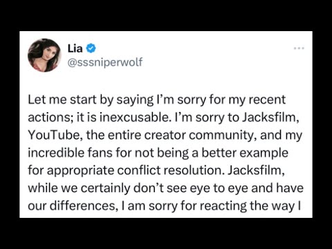 SSSniperWolf Apology and Youtube Response