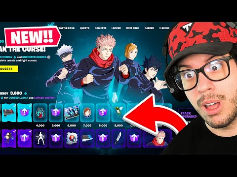 The *FREE* Fortnite x JUJUTSU KAISEN Battle Pass!