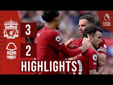 HIGHLIGHTS: Liverpool 3-2 Nottingham Forest | Jota brace &amp; Salah winner in five-goal thriller