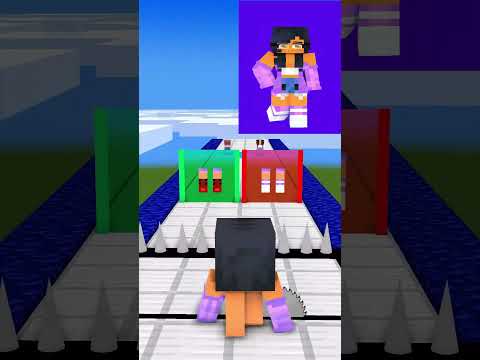 Help Build a Queen Run Challenge With Aphmau #aphmau #minecraftshorts #funnyshorts #minecraft