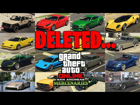 WHAT!? Rockstar Just REMOVED 186 Vehicles From GTA Online, Maybe Forever...