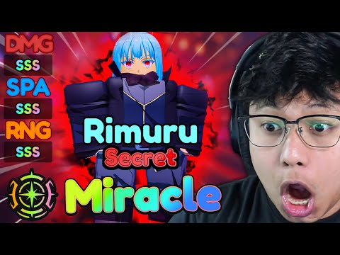 MIRACLE RIMURU EVO SSS MAX STATS SHOWCASE - Anime Reborn