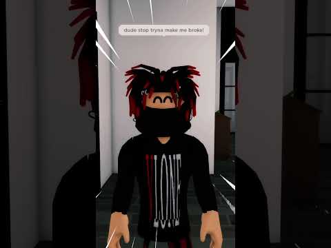 Brookhaven But I Can Only Touch BLACK! 🖤#roblox #shorts