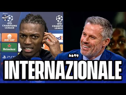 Rafael Leão cannot understand Jamie Carragher&#039;s Scouse accent | UCL on CBS Sports