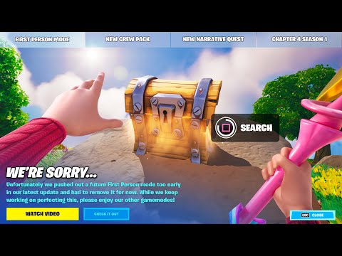 Fortnite REMOVED First Person..