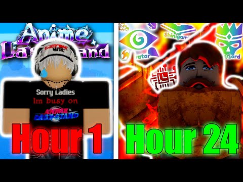 I Spent 24 HOURS Becoming A PRO In Anime Last Stand