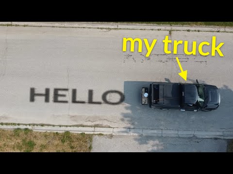 I turned my pickup truck into a printer