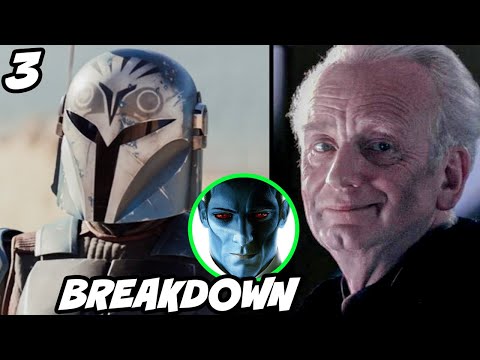 The Mandalorian Episode 3 BREAKDOWN PLAGUEIS! THRAWN! S3