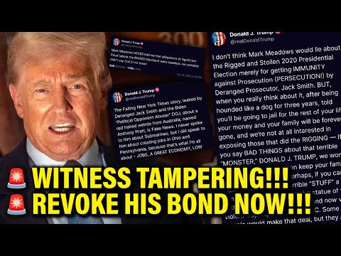 DESPERATE Trump BLATANTLY VIOLATES Terms of Release, EGREGIOUS Behavior