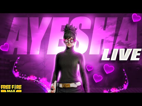 Free Fire Girl Live stream 💪 Ayesha Gaming Is Live 😍 Day 20/50 ff #freefirelive #shortlive #short