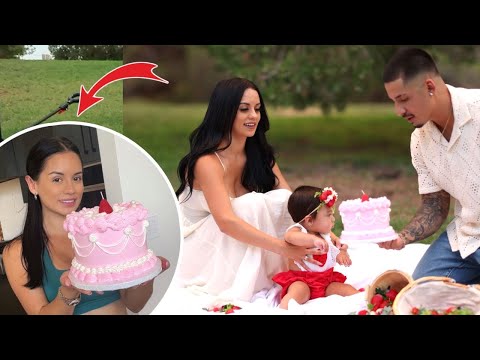 I MADE MY DAUGHTERS SMASH CAKE + COME ALONG TO THE SHOOT! 🥹