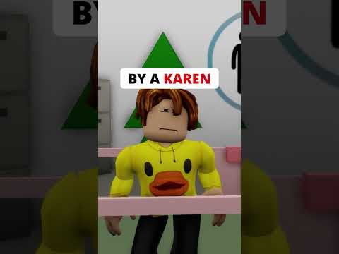 KAREN DECIDED TO BE A GOOD KAREN BUT EVERYONE WAS MEAN TO HER IN ROBLOX..😲😥 #shorts