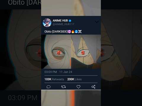 Underrated anime edit | Obito- DARKSIDE [AMV/EDIT] |#viral #shorts #amv #anime #naruto #animeedit