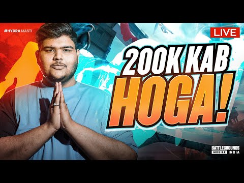 NON STOP STREAM TILL 40 KILLS | BGMI LIVE | ROAD TO 200K | HYDRA MASTIZONE IS LIVE