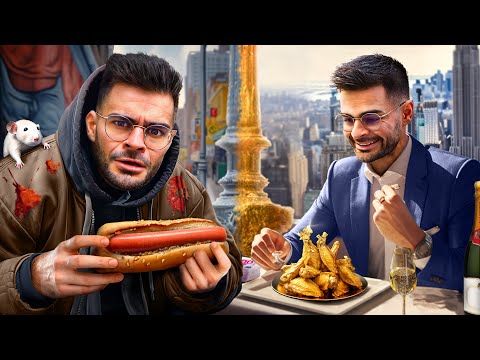 Je Mange Avec 10$ VS 5 000$ à New-York !