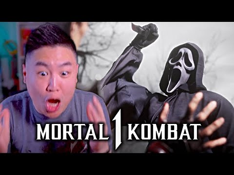 *GHOSTFACE GAMEPLAY!!* MORTAL KOMBAT 1 - Khaos Reigns - Official Launch Trailer!! [REACTION]