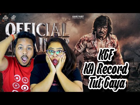 Kabzaa Official Trailer REACTION | Upendra | Sudeep | Anand Pandit | R Chandru