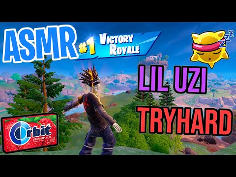 ASMR Gaming 😴 Fortnite Bonejamin Tryhard! Relaxing Gum Chewing 🎮🎧 Controller Sounds + Whispering💤
