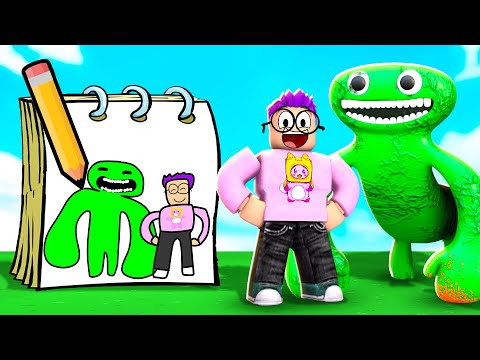EVERYTHING WE DRAW COMES TO LIFE IN ROBLOX!? (ROBLOX DOODLE TRANSFORM!)