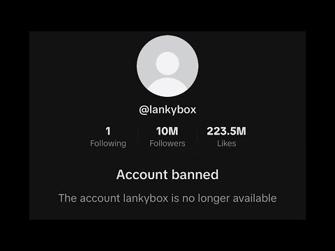 lankybox just got banned...