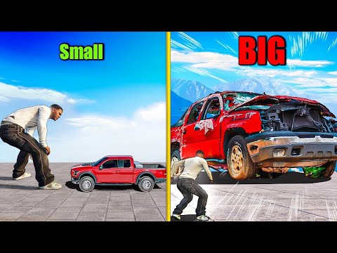 Every time i crash my truck gets bigger in GTA 5