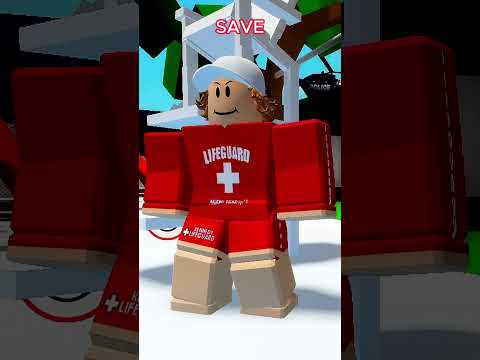 Toddler CAN&#039;T SWIM .. #brookhaven #roblox
