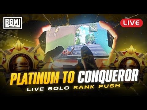 🔥Platinum to Conqueror Rank Push Live | #bgmi #bgmilive #bgmishorts #bgmihighlights 🚀