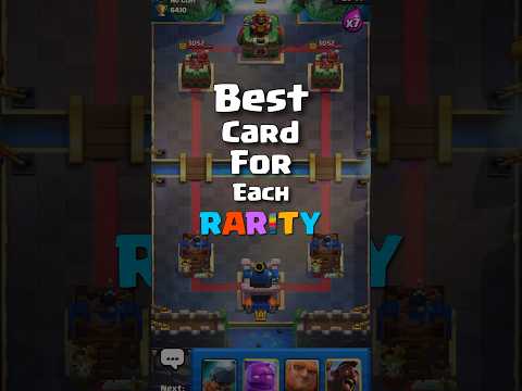 Best card for each rarity