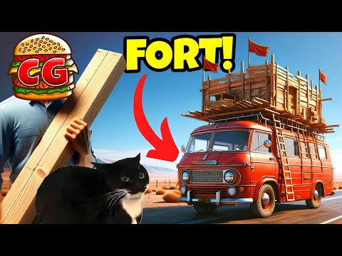 I Built a FORT on Top of My Van in The Long Drive Mods!