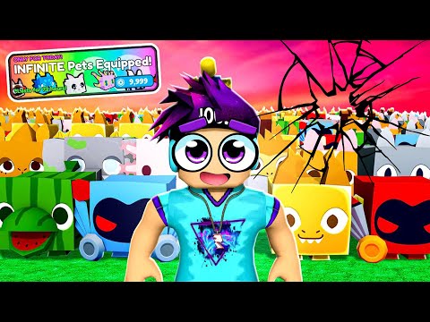 I Equipped 846 HUGE Pets and *BROKE* Pet Sim X!