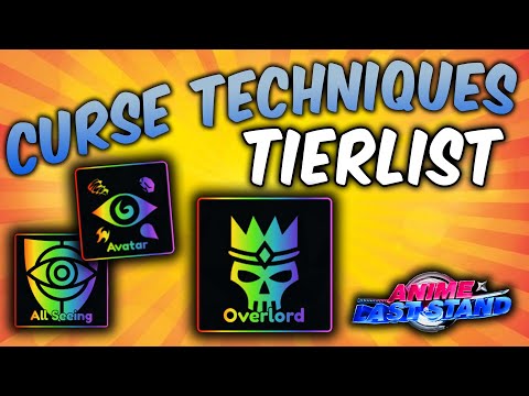 CURSE TECHNIQUES TIERLIST &amp; Best Skill Tree Synergy Combinations! I Anime Last Stand