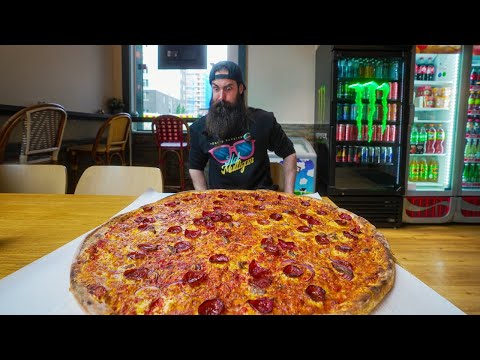 NORWAY&#039;S BIGGEST PIZZA CHALLENGE HAS NEVER BEEN BEATEN! | BeardMeatsFood