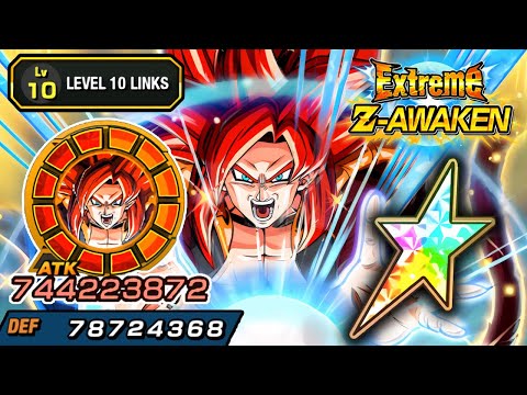 100% EZA PHY LR SSJ4 GOGETA LEVEL 10 LINKS!!!!!!!!!!! Dragon Ball Z Dokkan Battle