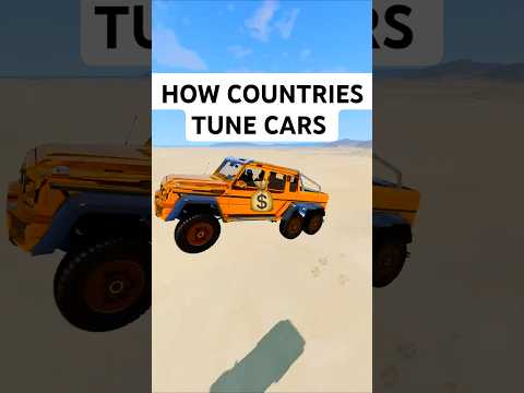 How countries tune cars 😂 #shorts
