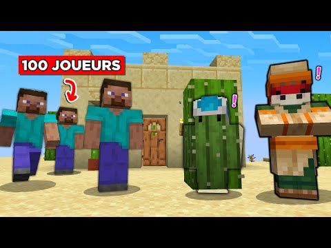 J&#039;ai forcé 100 Joueurs à NOUS TROUVER sur Minecraft !