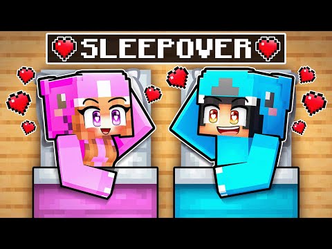 Omz &amp; Lily SLEEPOVER in Minecraft!