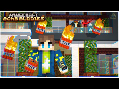 DESTROYING BUILDS 😱| Minecraft Bomb Buddies | Maddy Telugu Gamer