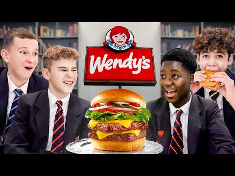 British Highschoolers try Wendy&#039;s for the first time!