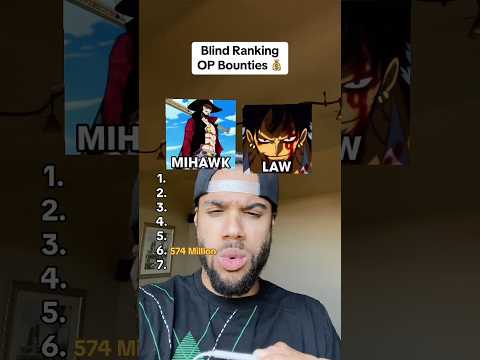 RANKING ONE PIECE CHARACTER’S BOUNTIES 💰📈 #shorts #anime #onepiece #luffy #shanks #kaido