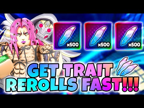 FASTEST Way To Farm Trait Rerolls in Anime Vanguards!