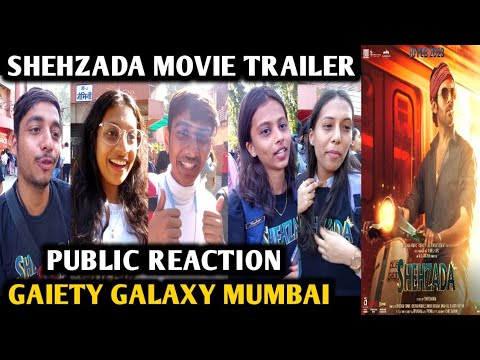Shehzada Movie Trailer Public Reaction | Gaiety Galaxy Mumbai | Kartik Aaryan | Kriti Sanon